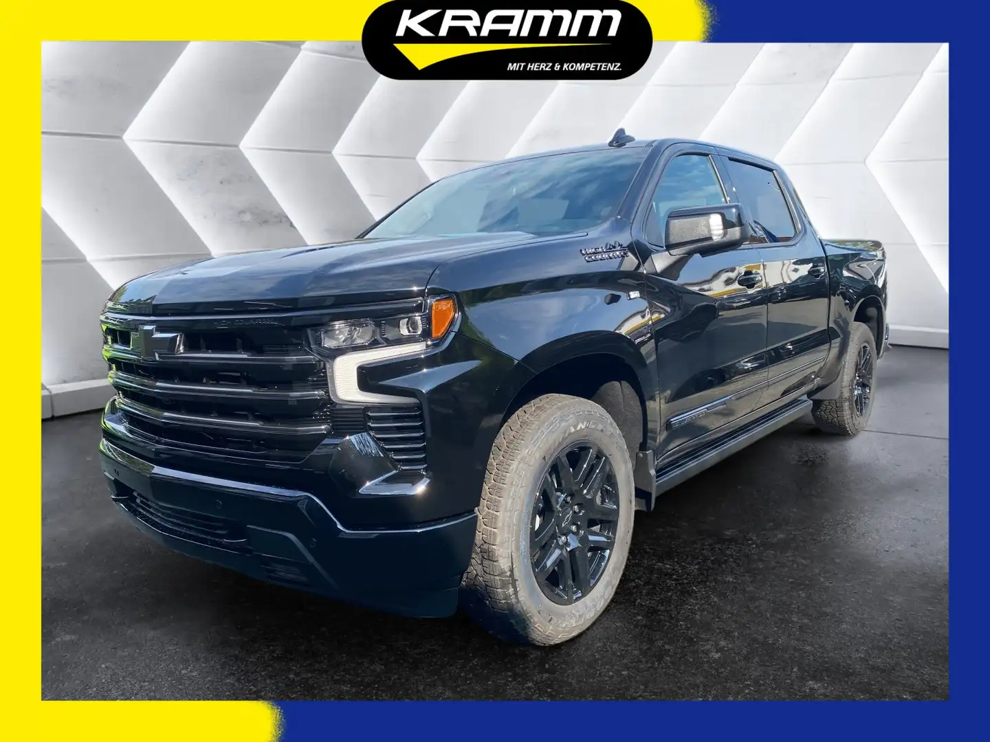 Chevrolet Silverado 1500 4WD High Country Midnight Edition HUD BT Schwarz - 1