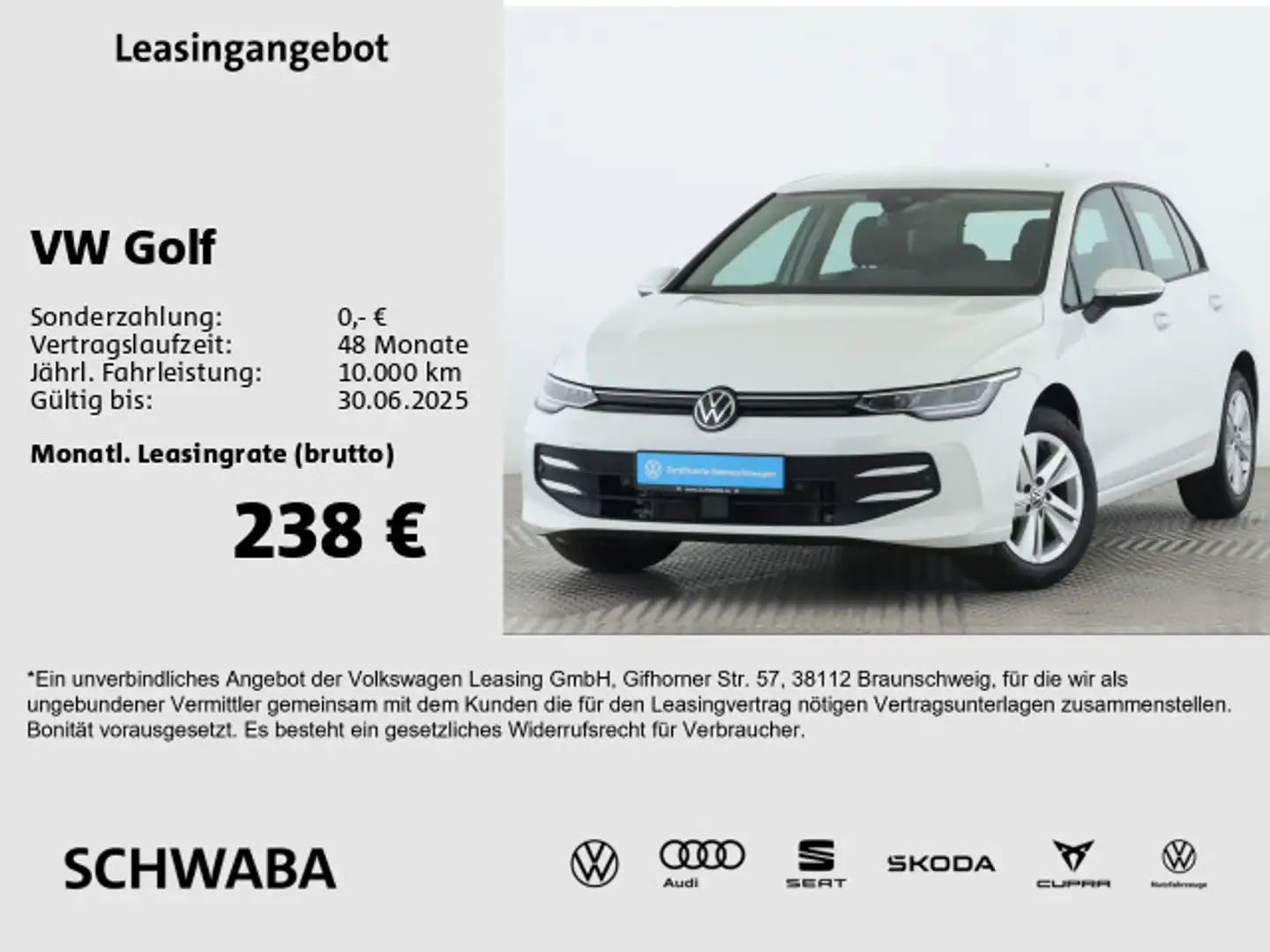 Volkswagen Golf VIII Life 1.5 TSI *AHK*ACC*VIRTUAL*LED*16'' Blanc - 1