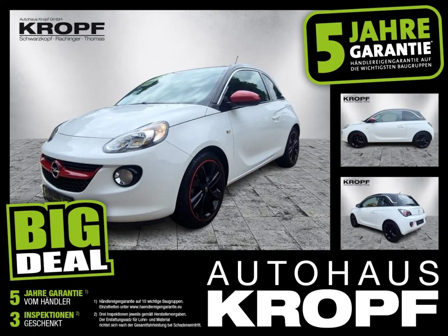 Opel Adam 1.4 Jam +LM W-Paket PDC Teilled. Blanco - 1