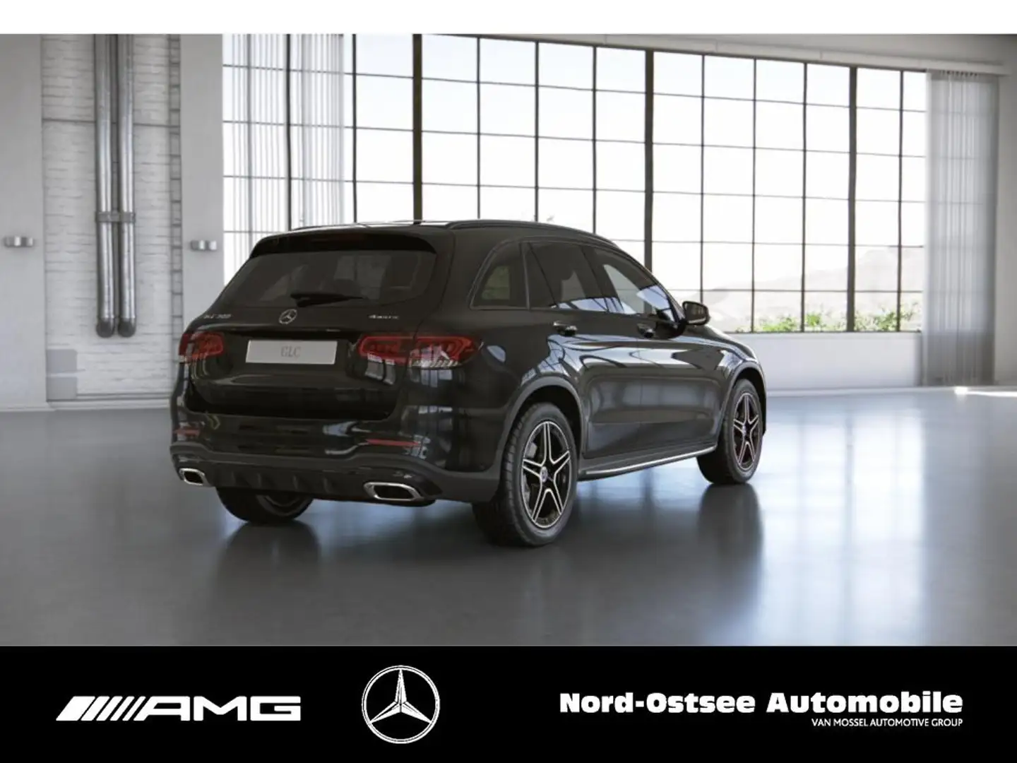 Mercedes-Benz GLC 300 4M AMG NIGHT STDHZG KAMERA NAVI BUR SHZ Negru - 2