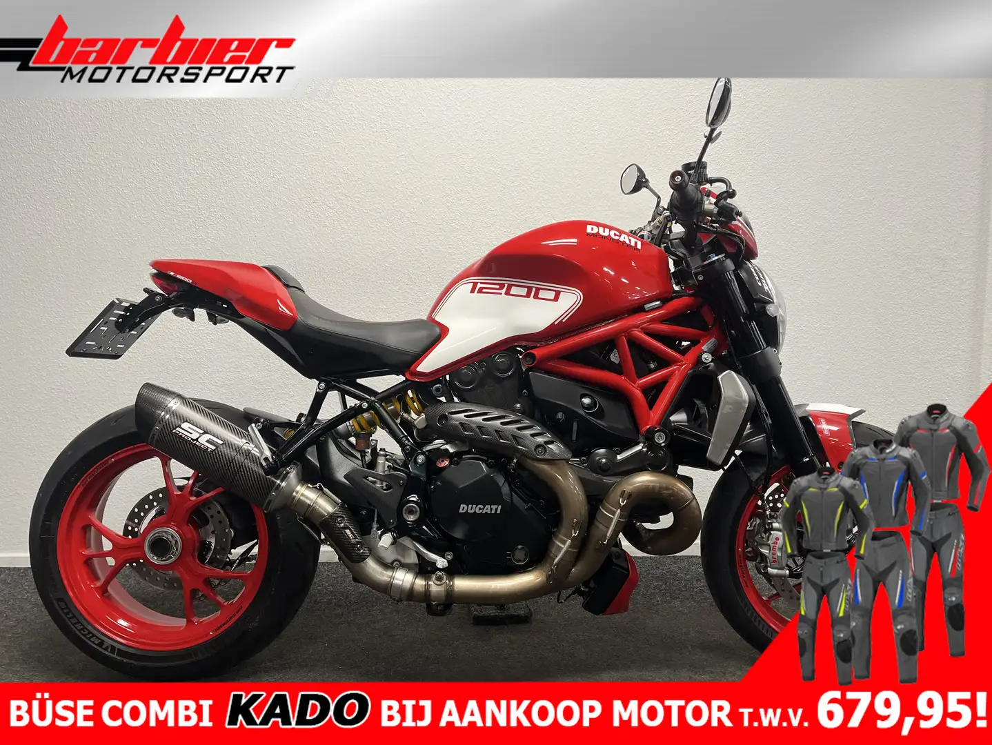 Ducati Monster 1200 R Rood - 1