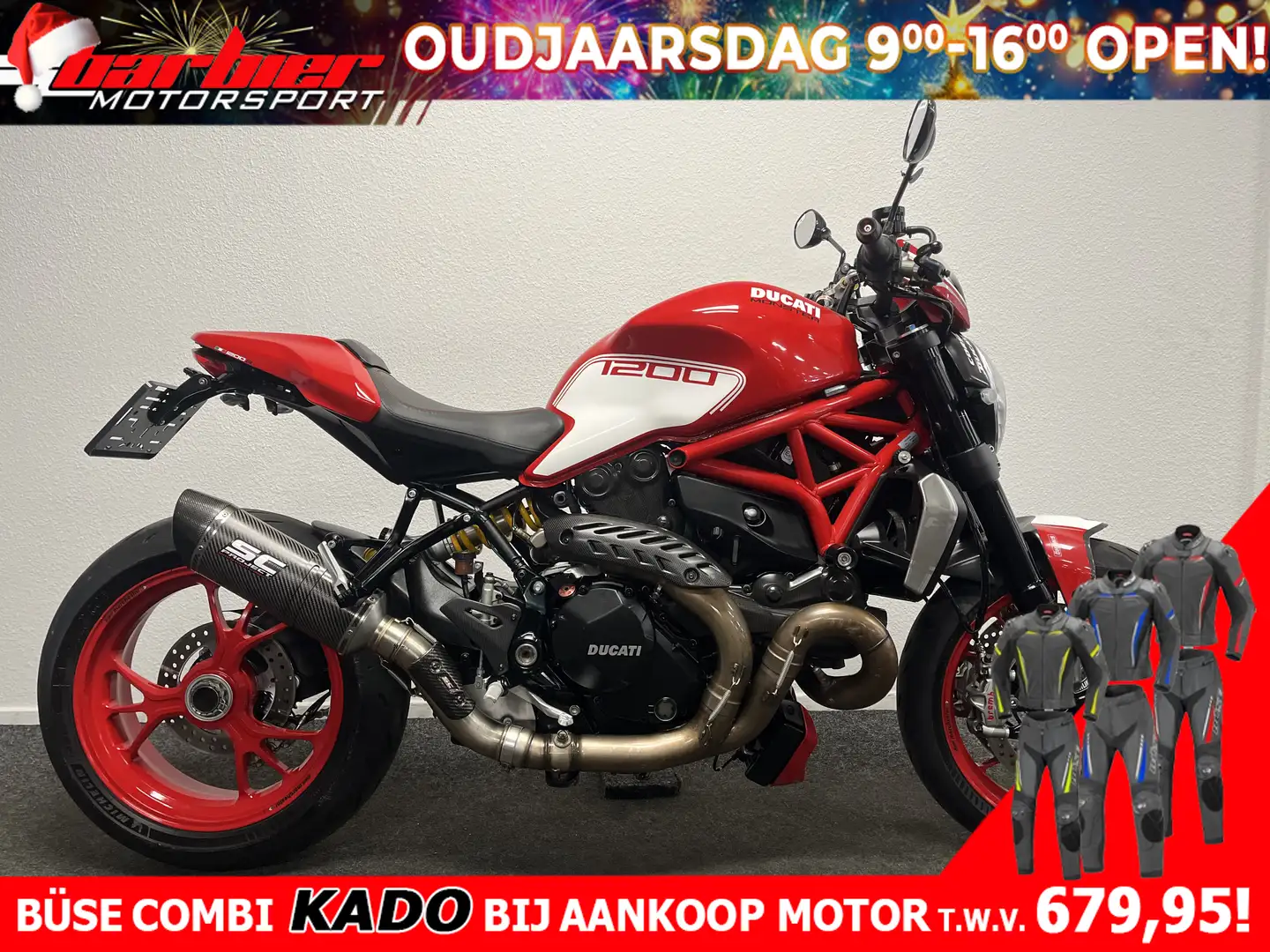 Ducati Monster 1200 R Rood - 1