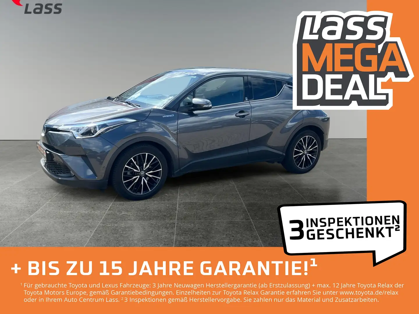 Toyota C-HR 1.8 Team D FLA SpurH LM KeyLess KlimaA PDC Сірий - 1