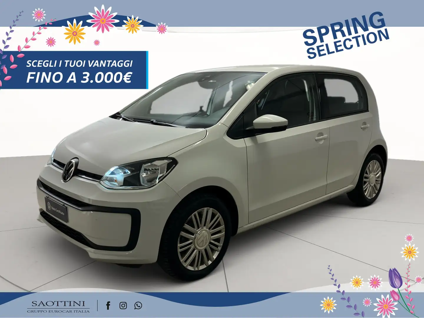 Volkswagen up! 5p 1.0 evo Move 65 CV Blanc - 1