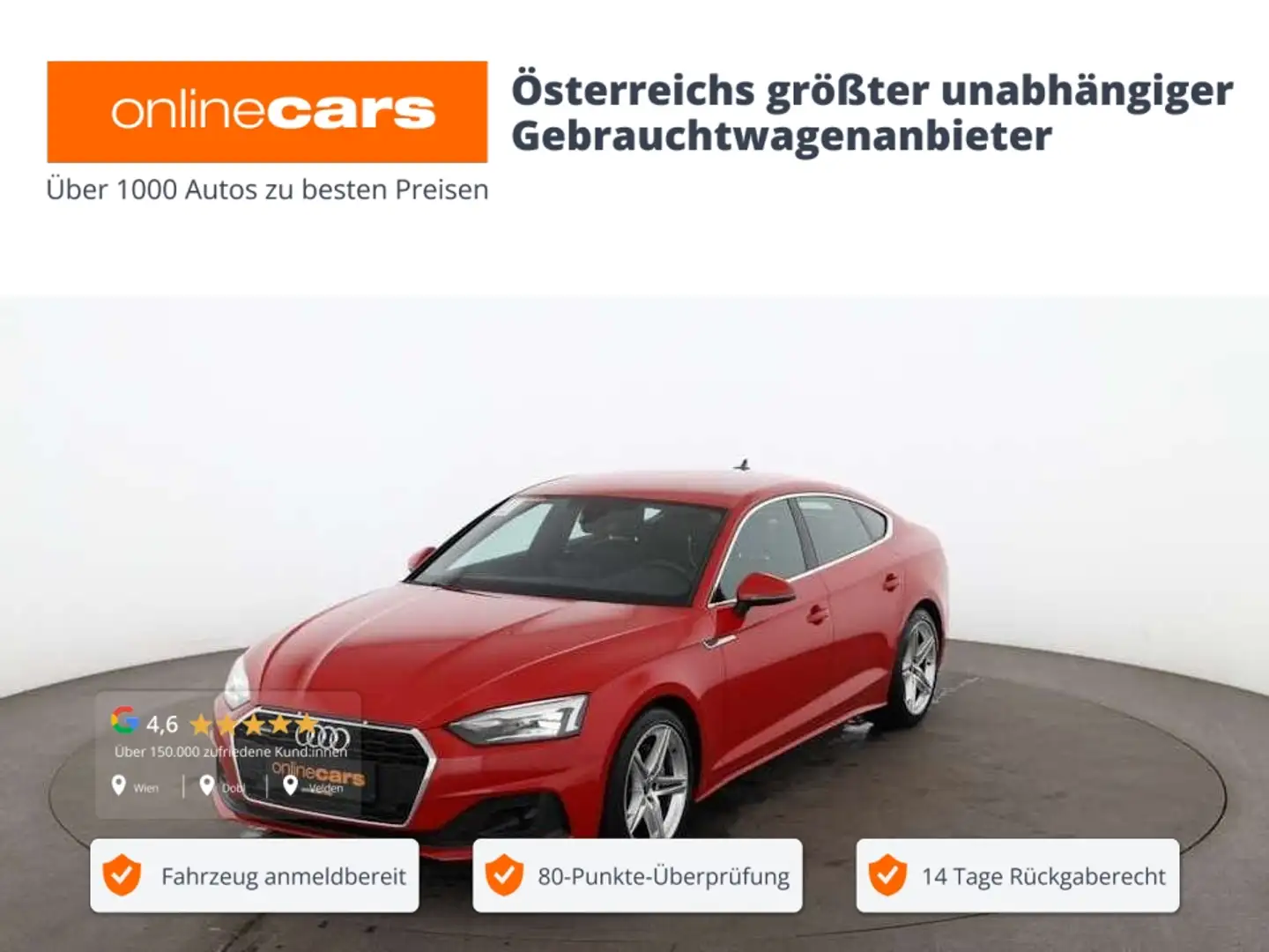 Audi A5 Sportback 40 TDI quattro S-Line Aut LED LEDER Roşu - 1