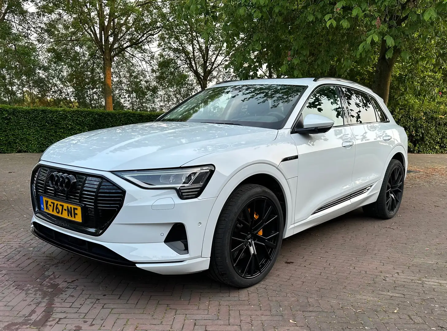 Audi e-tron e-tron 55 Quattro, B&O audio, Massage, schuifdak Blanco - 1