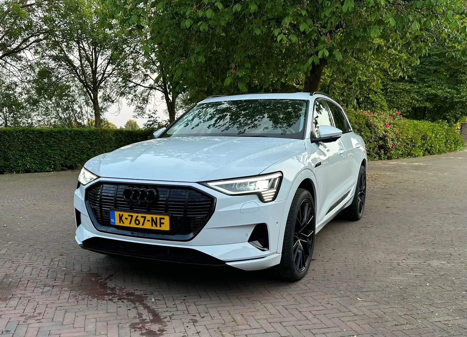 Audi e-tron e-tron 55 Quattro, B&O audio, Massage, schuifdak Blanco - 2