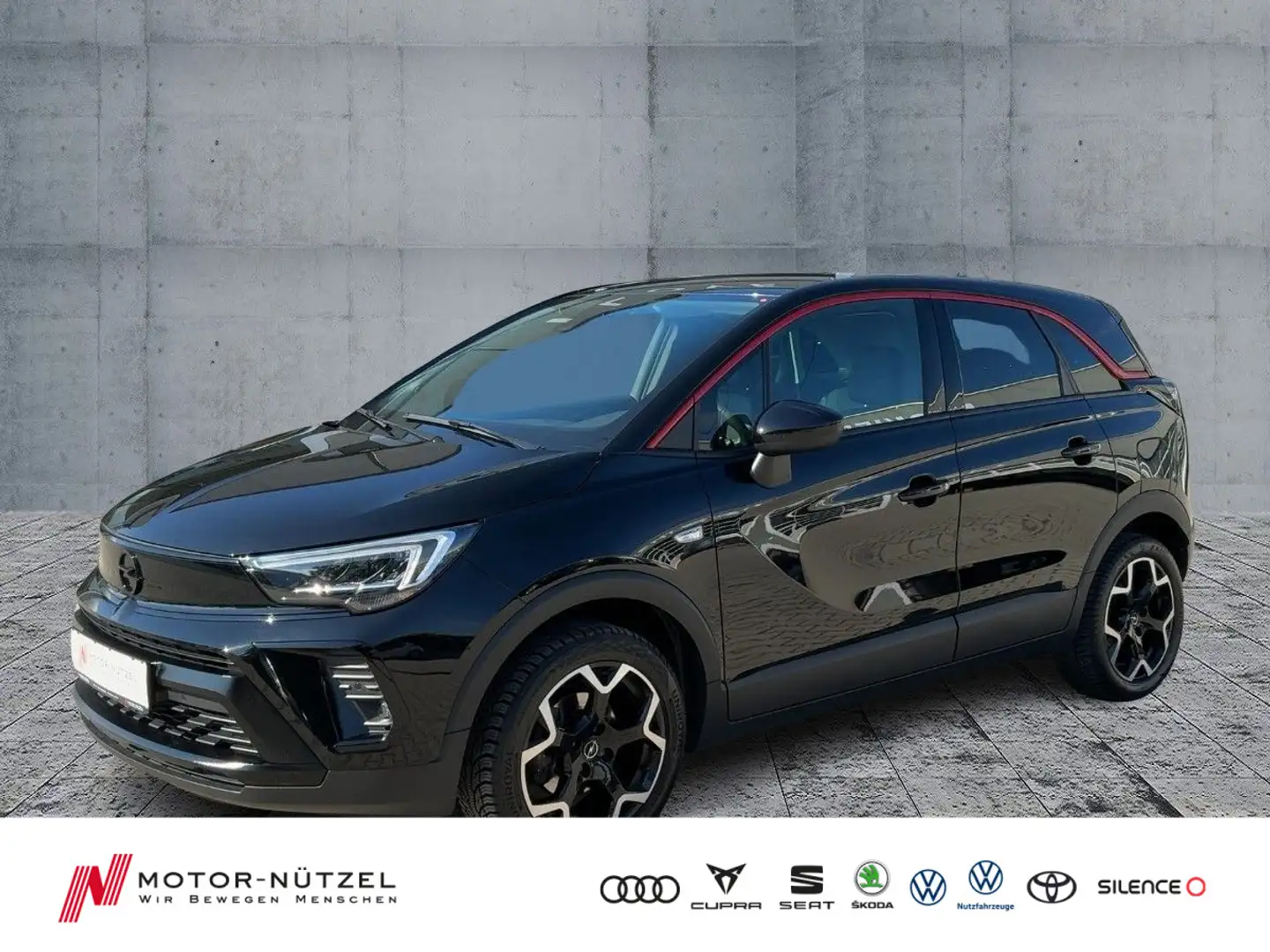 Opel Crossland 1.2 GS-LINE LED+NAVI+SHZ+TEMPOMAT+DAB Schwarz - 1