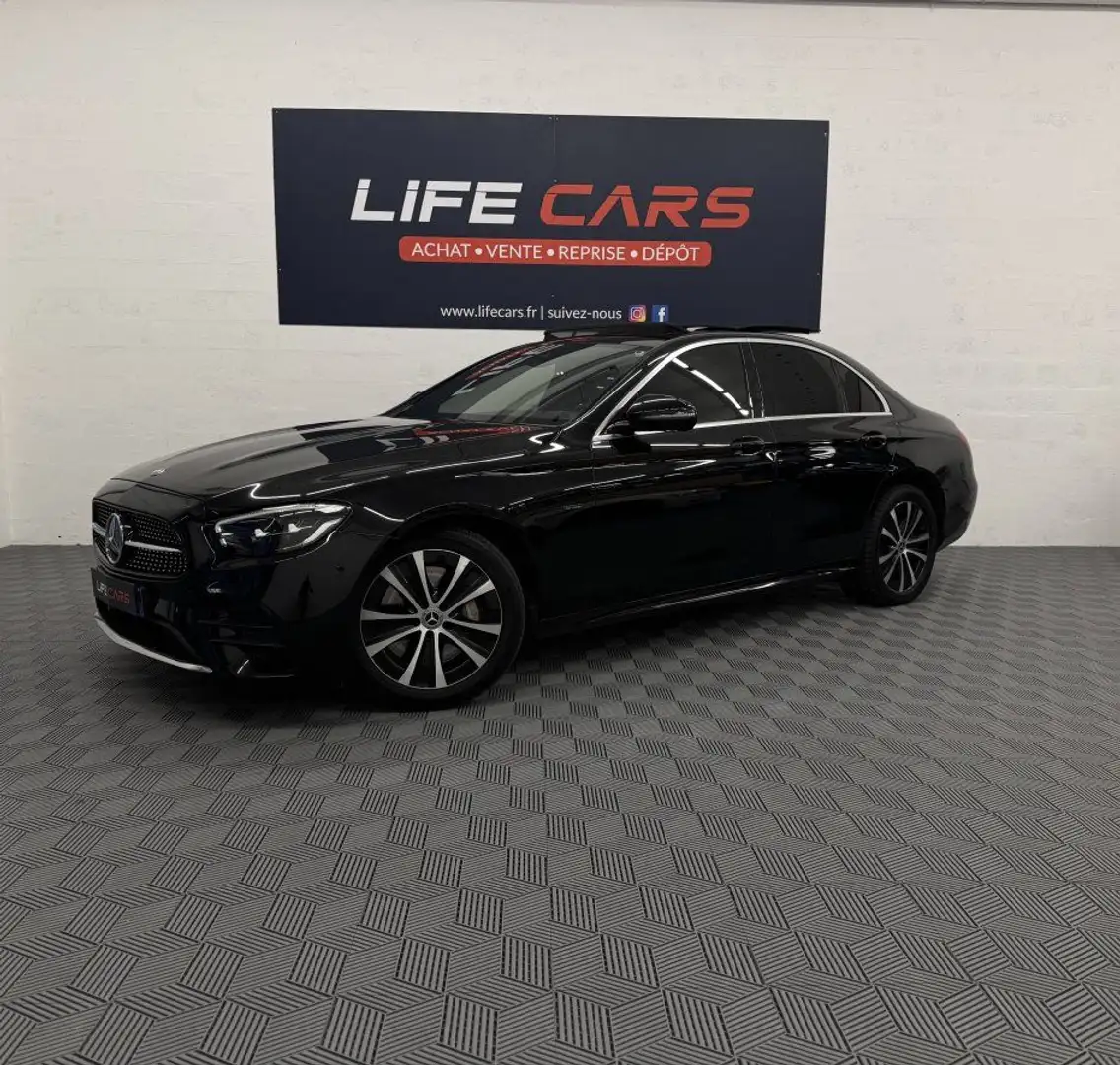 Mercedes-Benz E 300 (W213) 300de AMG LINE 2021 9G-Tronic 306ch 2ème main entretien complet TVA RÉCUPÉRABLE Schwarz - 2