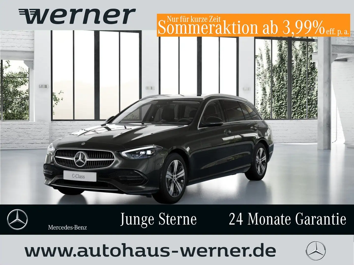 Mercedes-Benz C 180 T 9G AVANT-ADVANCED AHK TOTW AMBIENTE LED Gris - 1
