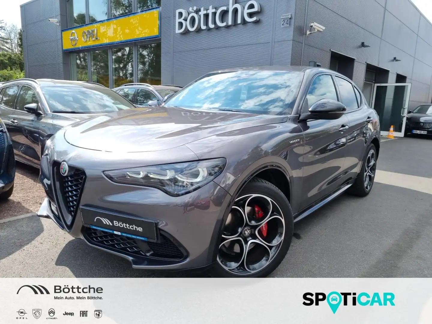 Alfa Romeo Stelvio 2.2 Veloce Q4 AT/LED/Navi/ACC/H&K/SHZ/Kamera Grau - 1