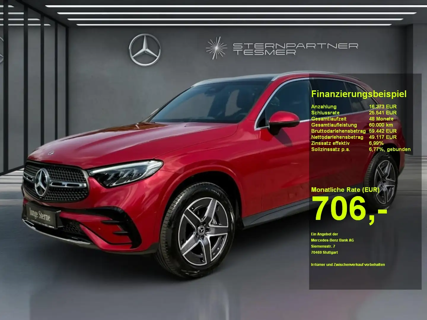 Mercedes-Benz GLC 400 e 4M AMG AHK Panor. Sitzkli. Distr.Vorr. Rood - 1
