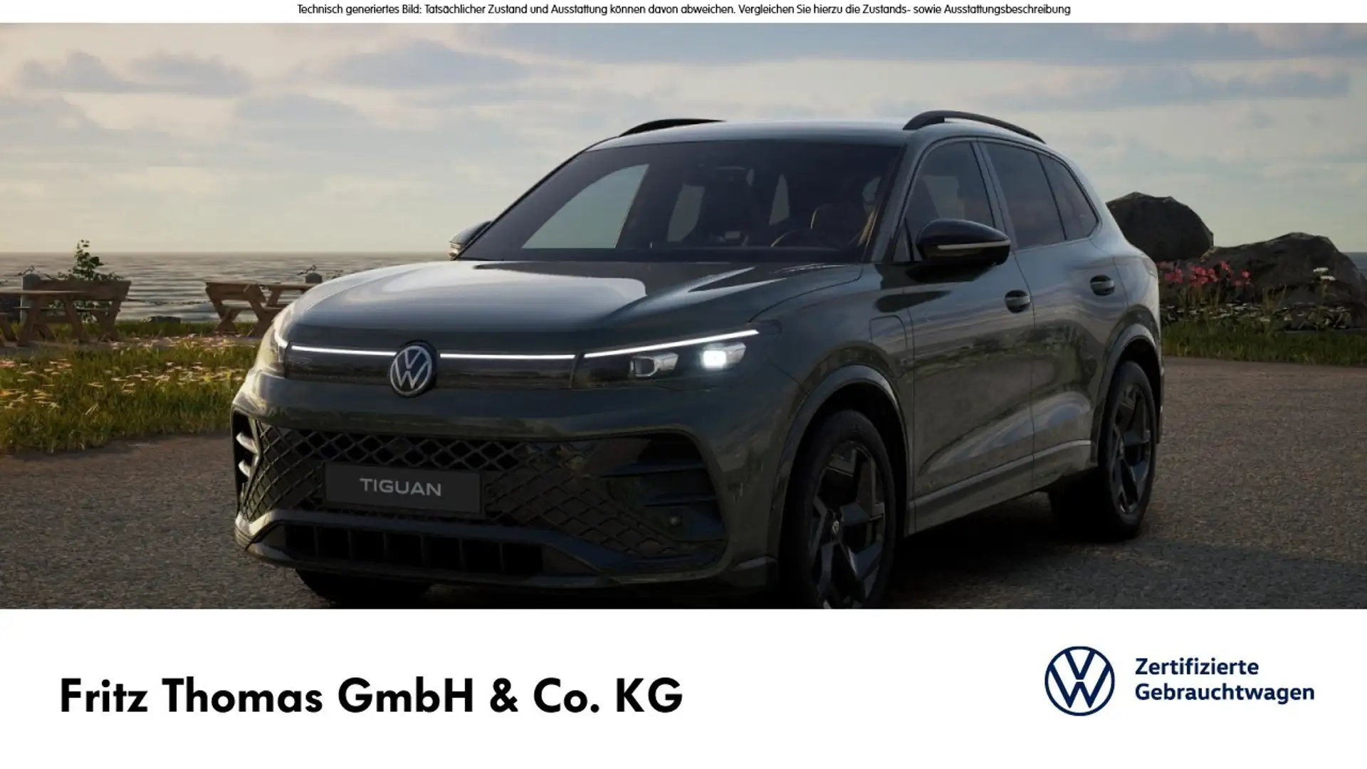 Volkswagen Tiguan 1.5 TSI DSG eHybrid R-Line LED Navi AHK Klima Verde - 1