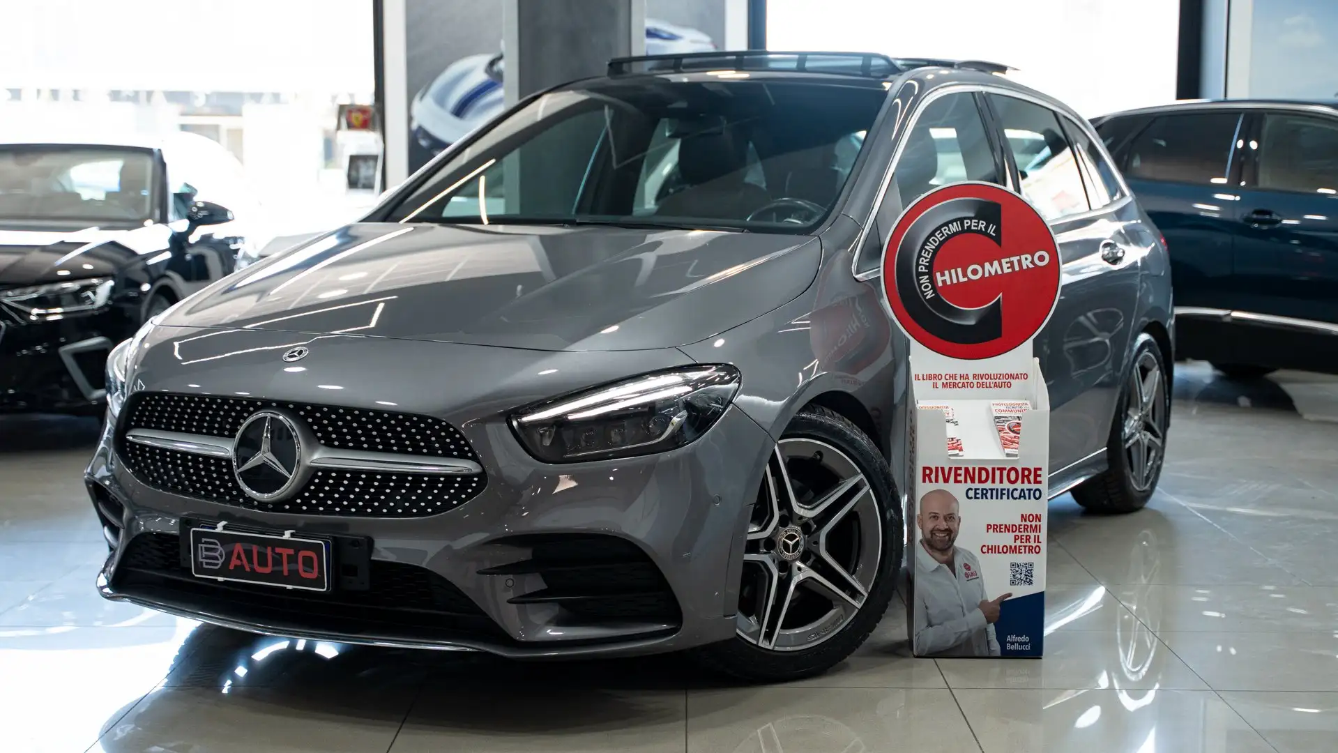 Mercedes-Benz B 200 D PREMIUM PLUS AMG TETTO PACK LUCI MULTIBEAM FULL Grigio - 1