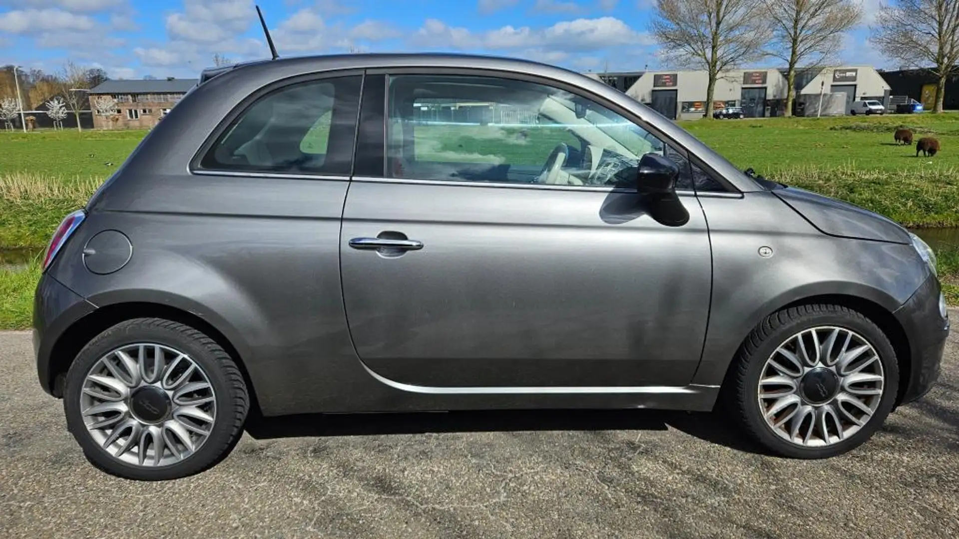 Fiat 500 0.9 TwinAir Turbo Cult Gris - 2