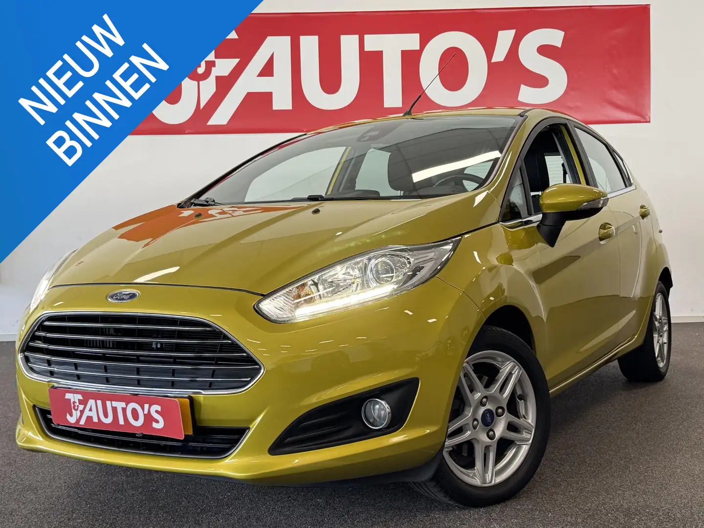 Ford Fiesta 1.0 EcoBoost Titanium NAVIGATIE, CRUISE, ECC AIRCO Geel - 1