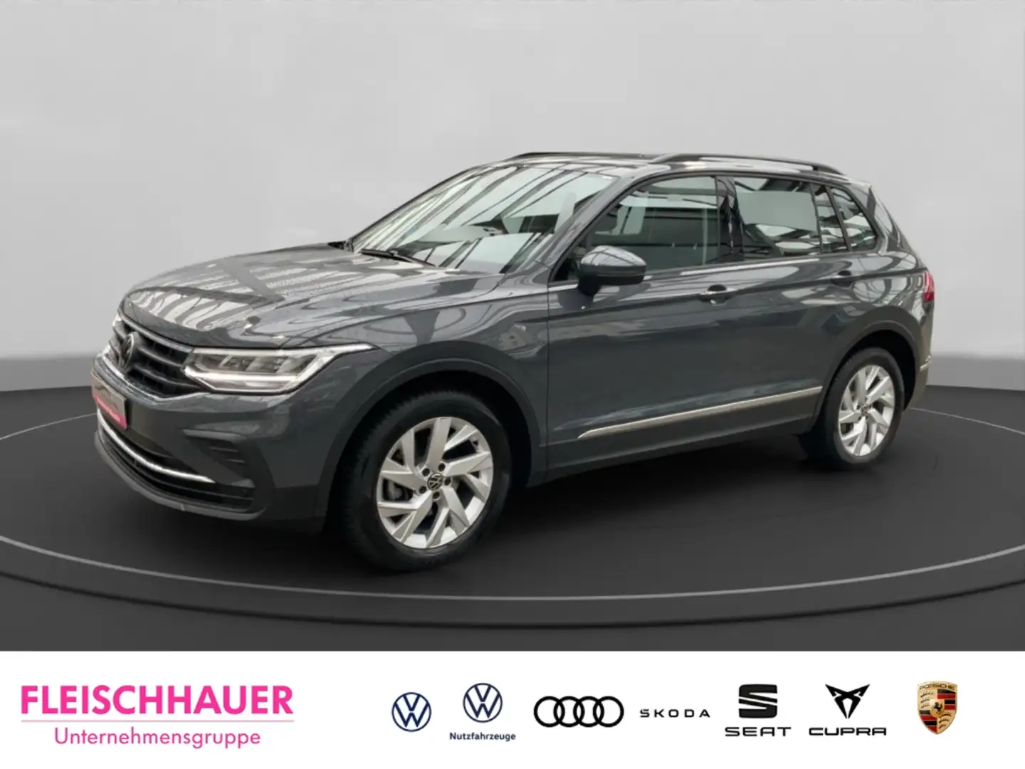 Volkswagen Tiguan 1.5 TSI AHK-klap.- LED ACC Apple CarPlay Klimaauto Grau - 1