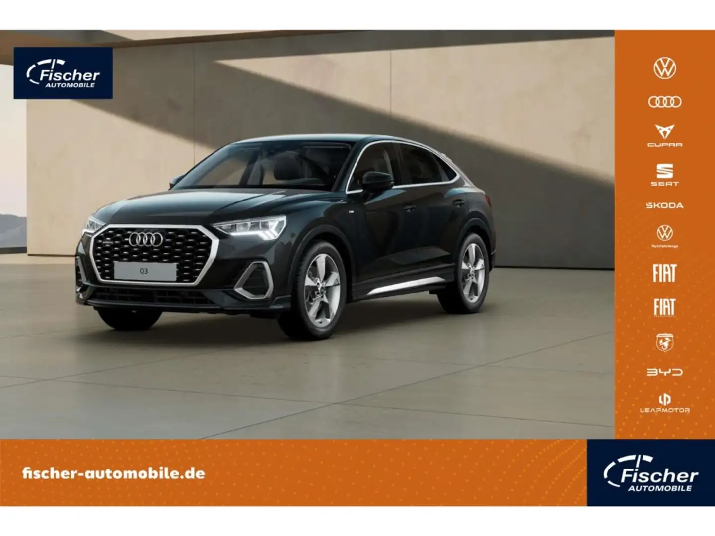 Audi Q3 Sportback 40 TDI quattro S line NAV/Leder/19'' Schwarz - 1