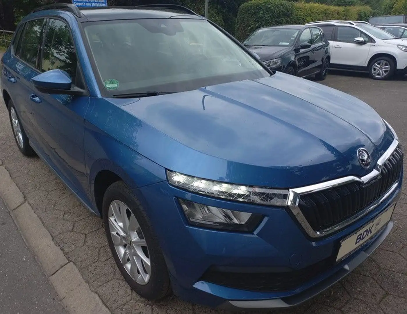 Skoda Kamiq 1,0 TGI/Gas Klima SHZ P-Dach LMF Temp BC Blauw - 1