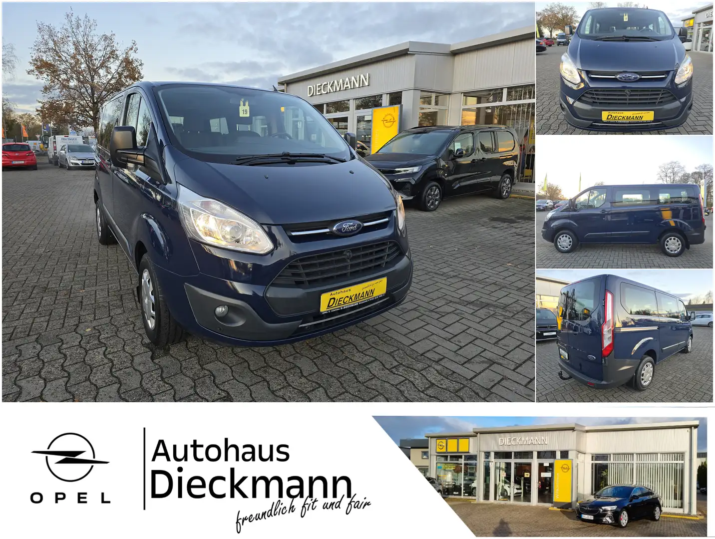 Ford Transit Custom Transit Custom 2.0TDCi L1 Trend AHK PDC Blau - 1