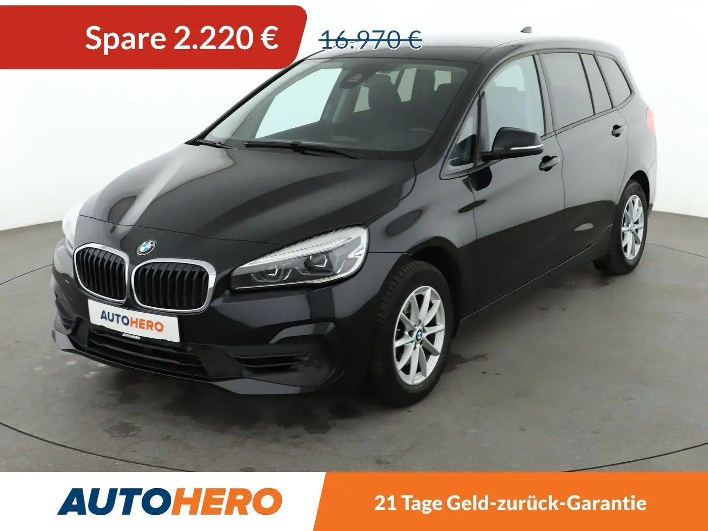 BMW 216 216i Gran Tourer Advantage *NAVI*LED*AHK*PDC* Zwart - 1