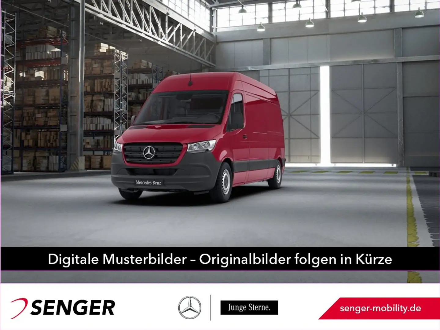 Mercedes-Benz Sprinter 215 CDI KA L2H2 Klima Kamera Navi AHK Rosso - 1