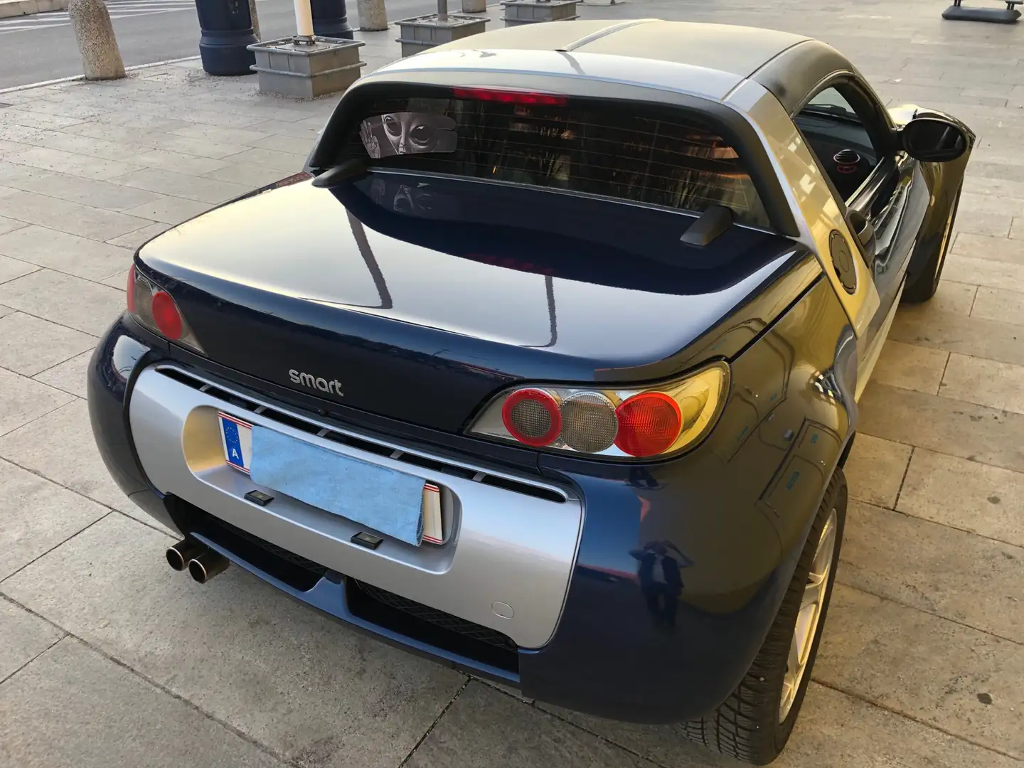 smart roadster 452 Softouch Cabrio Leder Alcantara Modrá - 2
