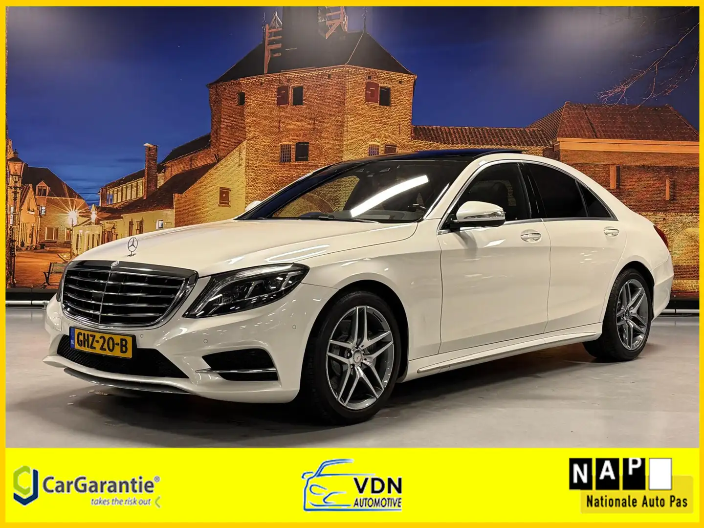 Mercedes-Benz S 400 Hybrid AMG Prestige+ Panodak Burmester Alb - 1