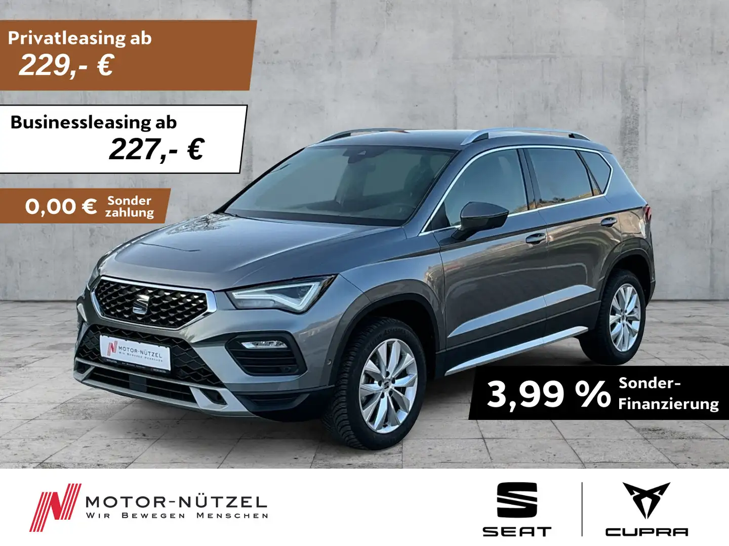 SEAT Ateca 1.5 TSI DSG XPERIENCE LED+NAVI+APP+ACC+SHZ Grau - 1