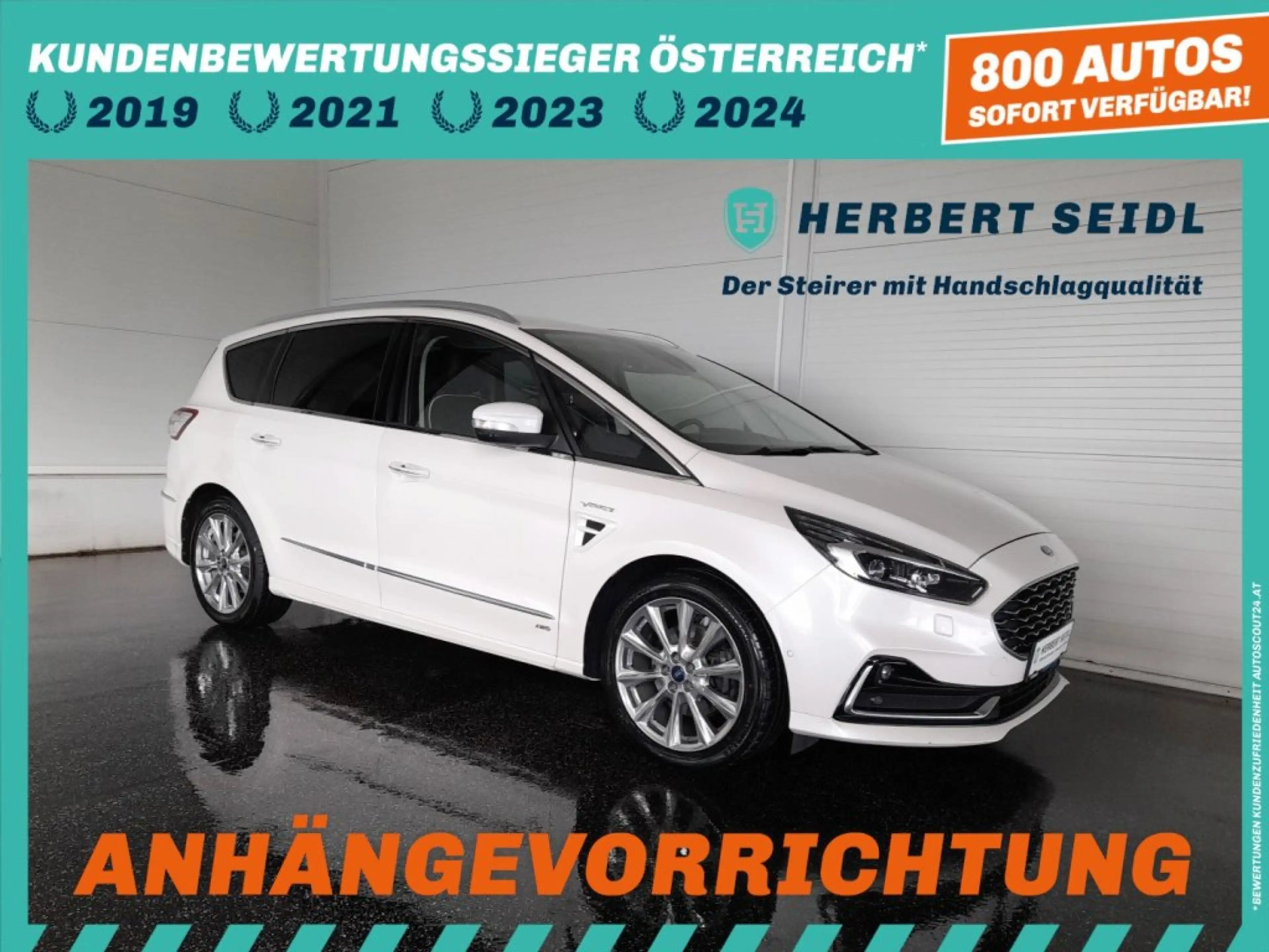Ford S-Max VIGNALE 2,0 EcoBlue 4x4 Aut *19 ZOLL / MATRIX-LED / NAVI / AHV & KAMERA / ACC / E-KLAPPE / SOUNDSYSTEM*