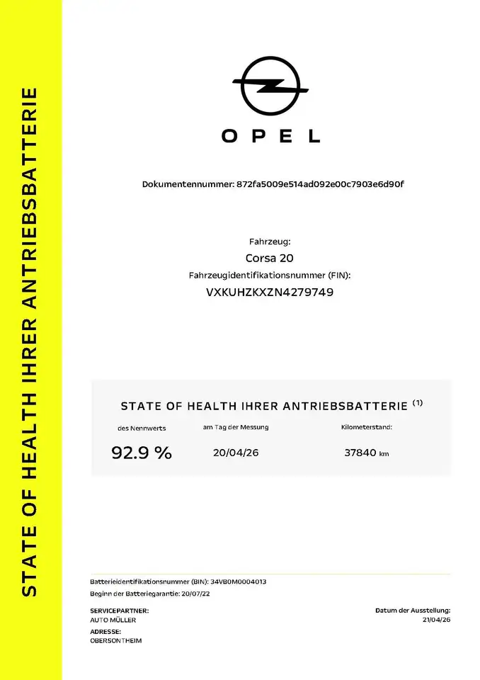 Opel Corsa-e e Edition ***mit Batteriezertifikat*** 18