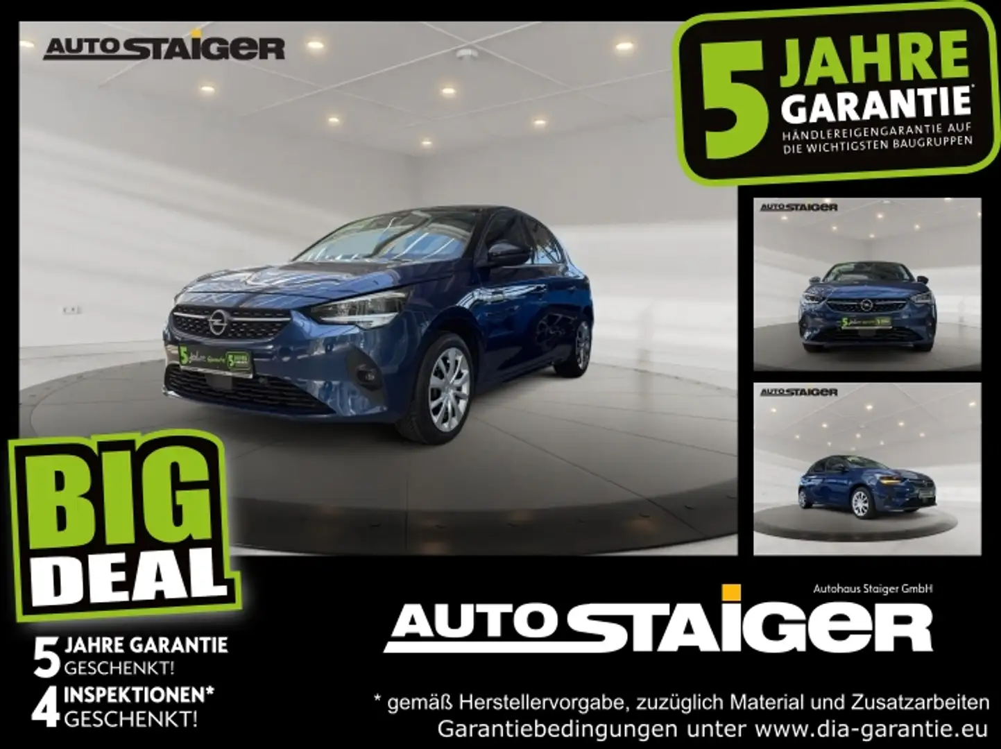 Opel Corsa-e Elegance Navi Klimaautomatik SHZ Blau - 1
