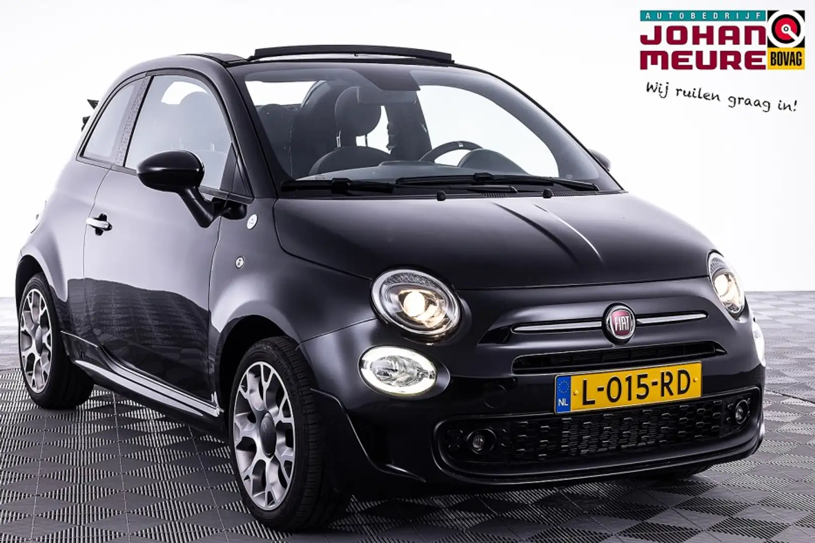 Fiat 500C 1.0 Hybrid Hey Google ✅ 1e Eigenaar Zwart - 1