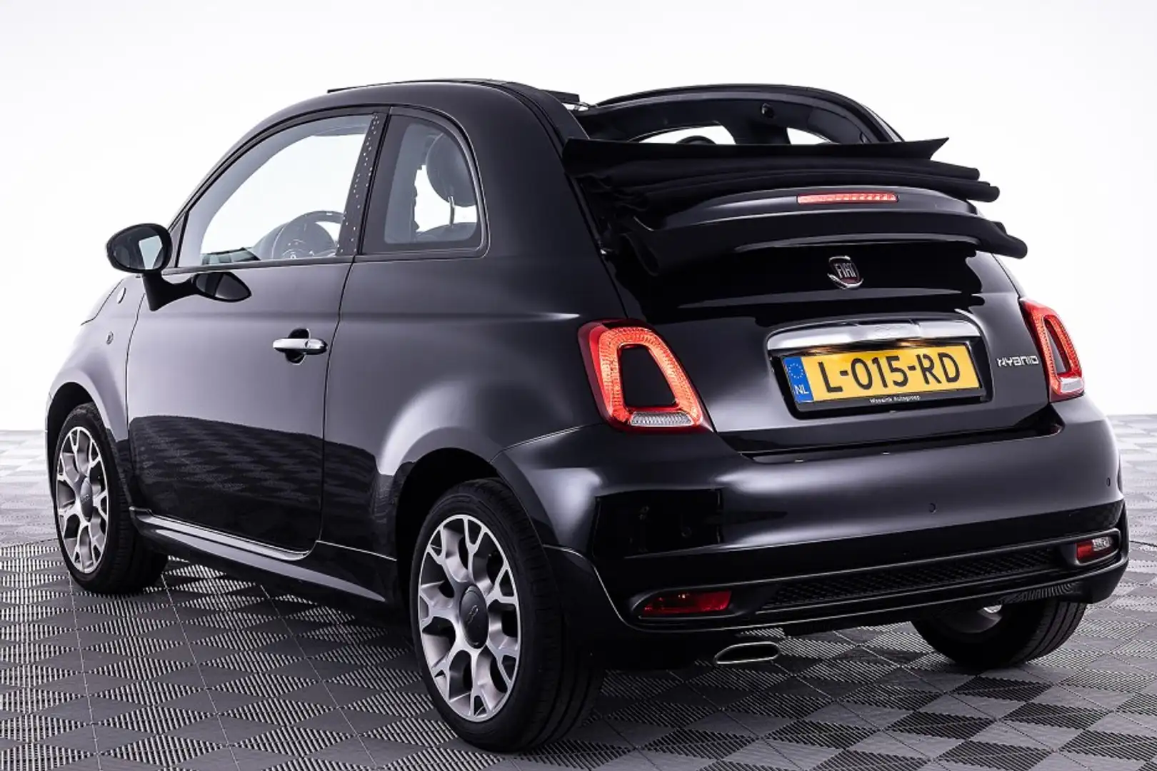 Fiat 500C 1.0 Hybrid Hey Google ✅ 1e Eigenaar Zwart - 2