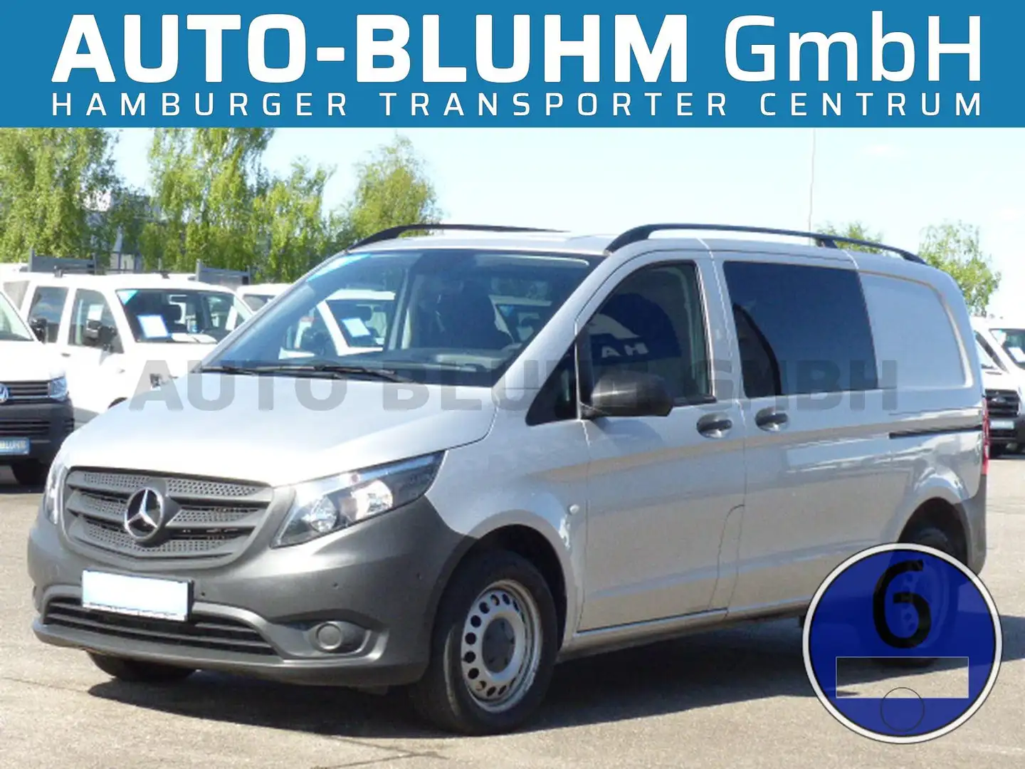 Mercedes-Benz Vito 114 CDI Mixto Compact 4X4 Klima Stdhzg Navi Argent - 1