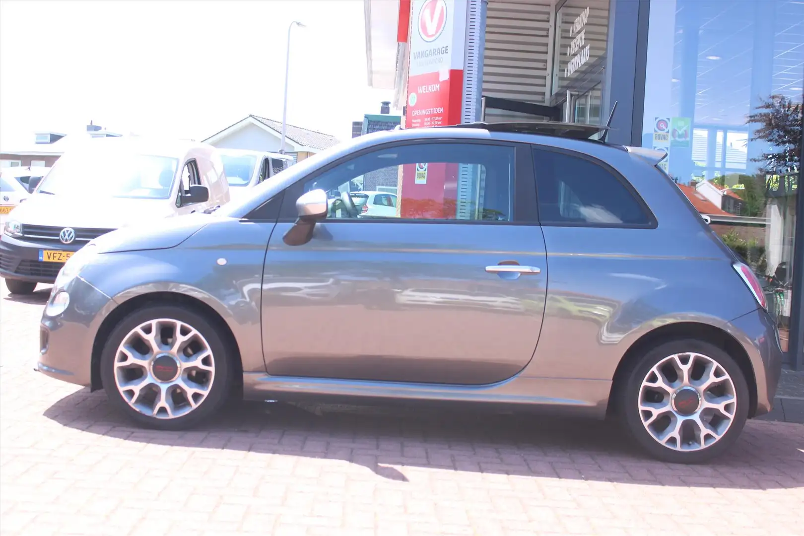 Fiat 500 0.9 Aut.Twinair Turbo *500S* | Door ons OH | Schui Grijs - 2
