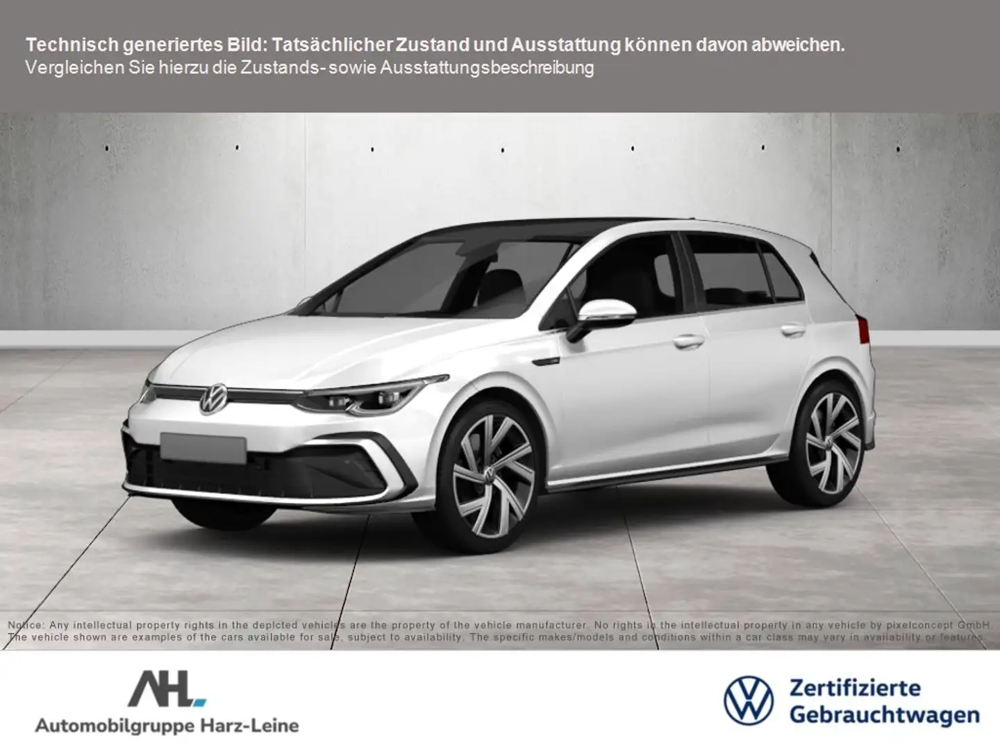 Volkswagen Golf VIII LIFE TSI+ALU 16''+ACC+LED+SITZHEIZUNG+APP CON Wit - 1