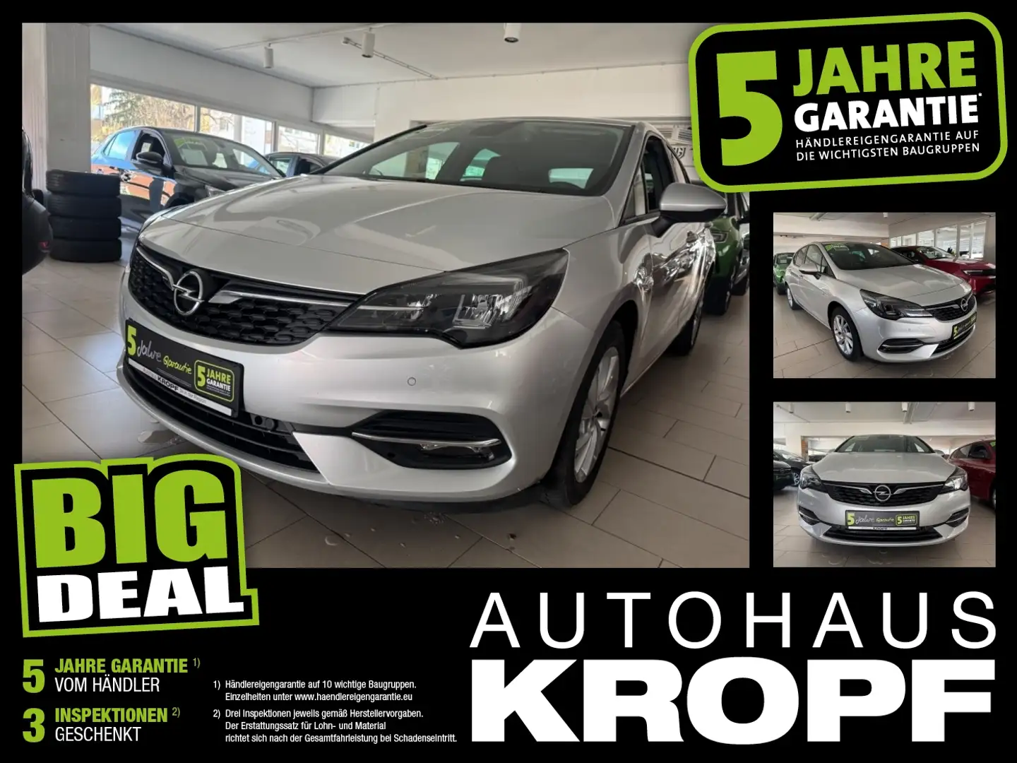 Opel Astra K 1.4 Turbo Automatik Alu SHZ 2xPDC Argent - 1