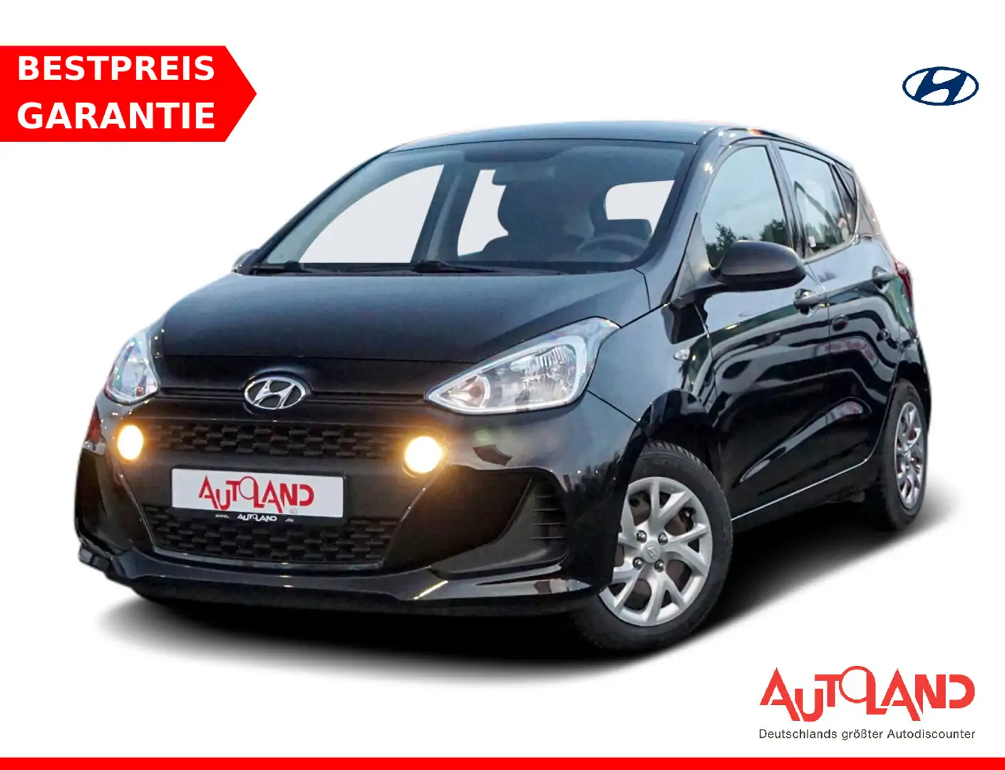 Hyundai i10 1.0 Basis Klima USB AUX Schwarz - 1