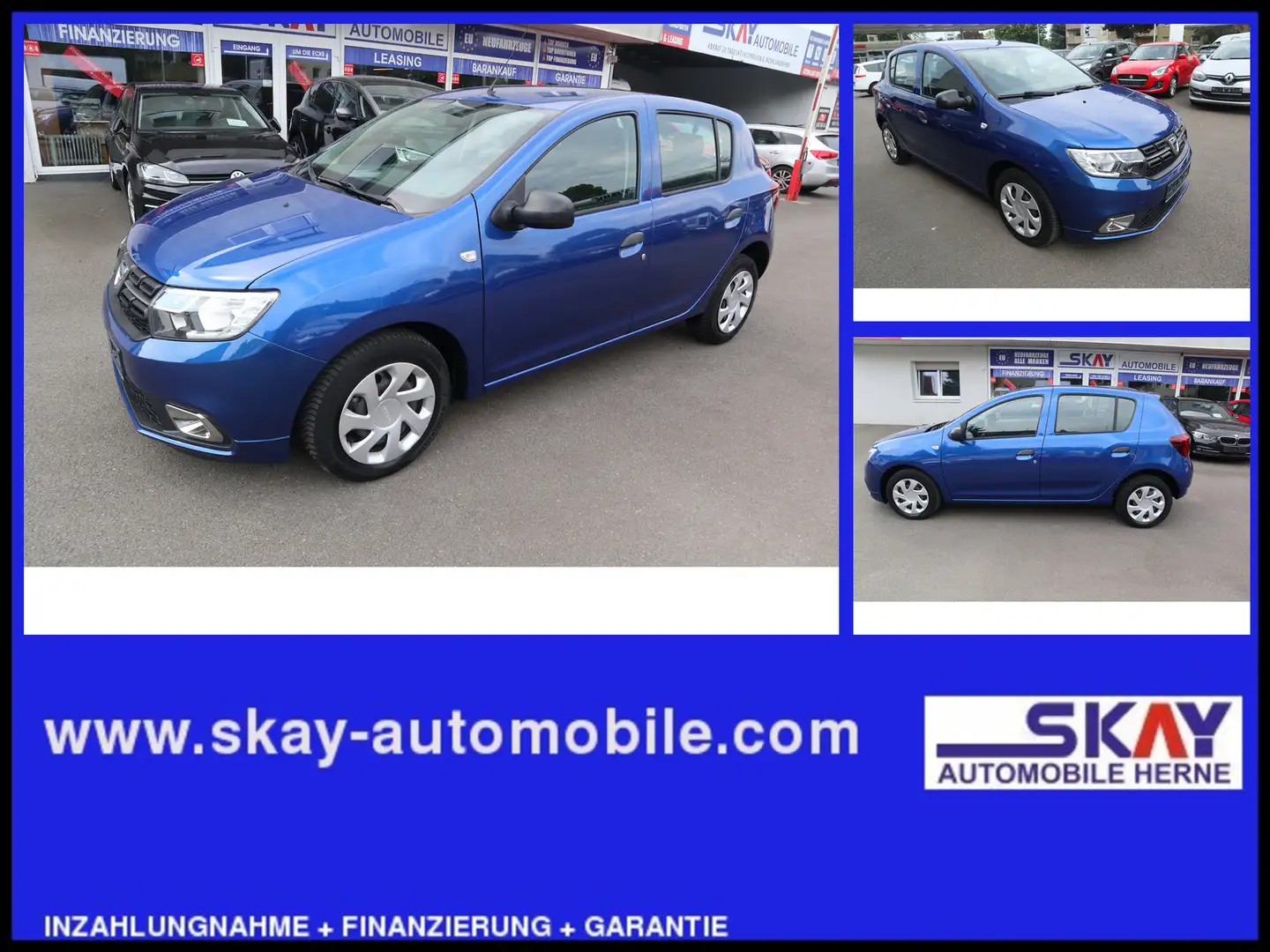 Dacia Sandero Essential Klima Scheckheftgepflegt Blau - 1