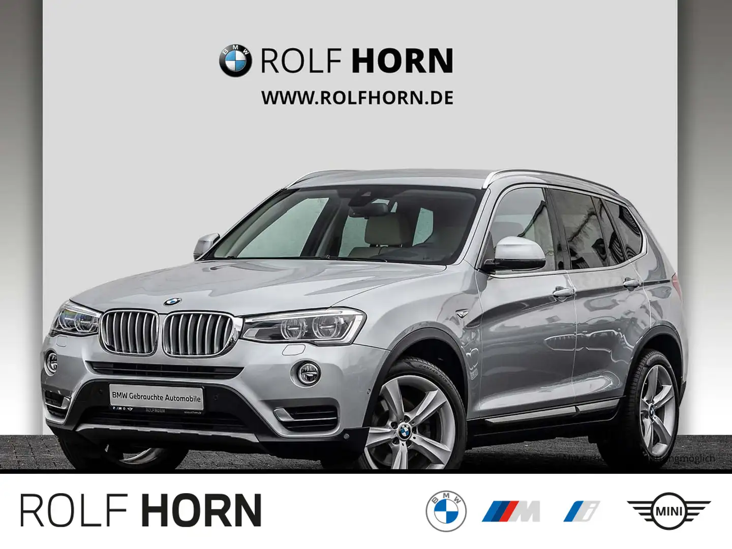 BMW X3 xDrive20d xLine HeadUp AHK Sitzhzg RFK HiFi Silber - 1