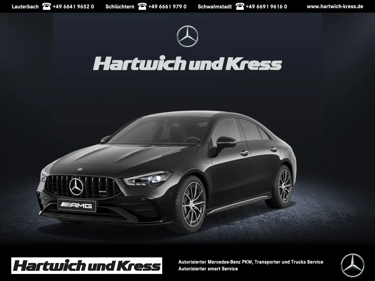 Mercedes-Benz CLA 35 AMG CLA 35 AMG 4Matic+Pano+MultibeamLED+AMG-Night+ BC Schwarz - 1