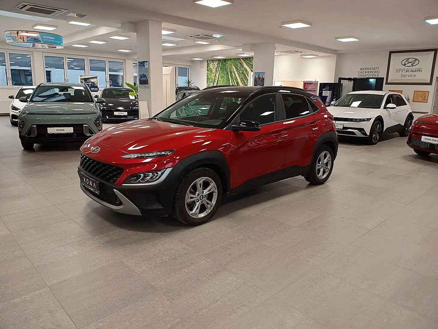 Hyundai KONA Kona 1,0 T-GDi 2WD Trend Line DCT *LED*SHZ*Klima* Rot - 2