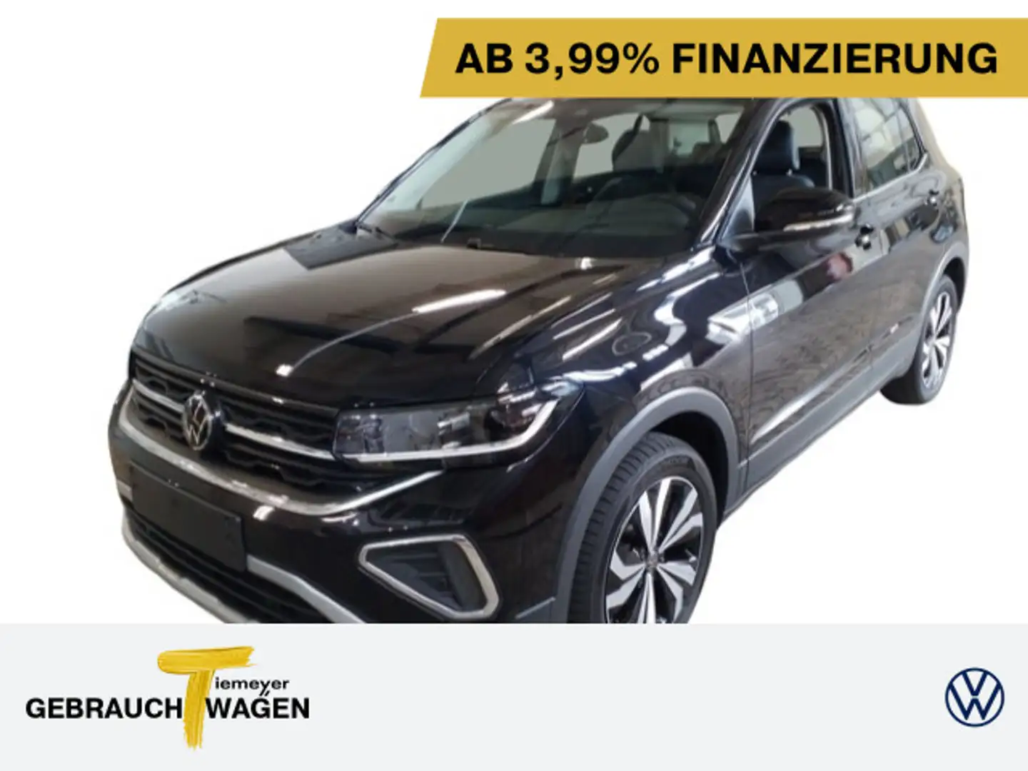 Volkswagen T-Cross 1.0 TSI STYLE IQ.LIGHT VIRTUAL NAVI LM17 Schwarz - 1