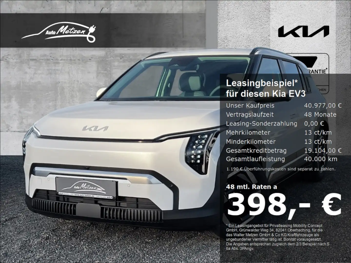 Kia EV3 81,4-kWh Earth P3/P4/P5/P6 Weiß - 1