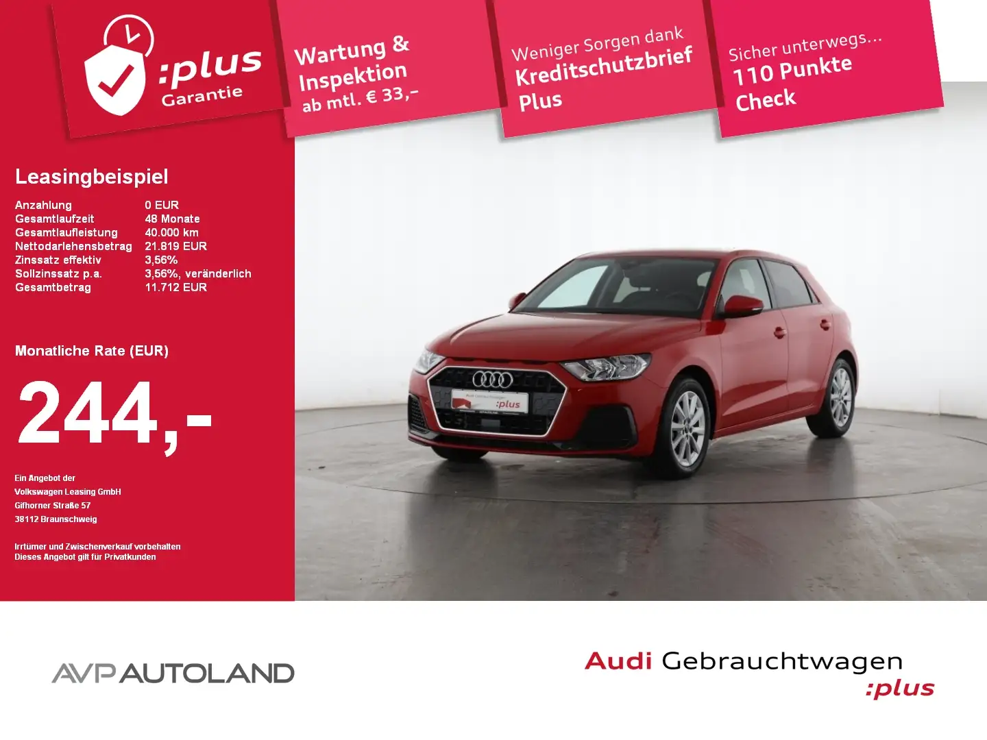 Audi A1 Sportback 25 TFSI S tronic advanced | SITZH. Rot - 1