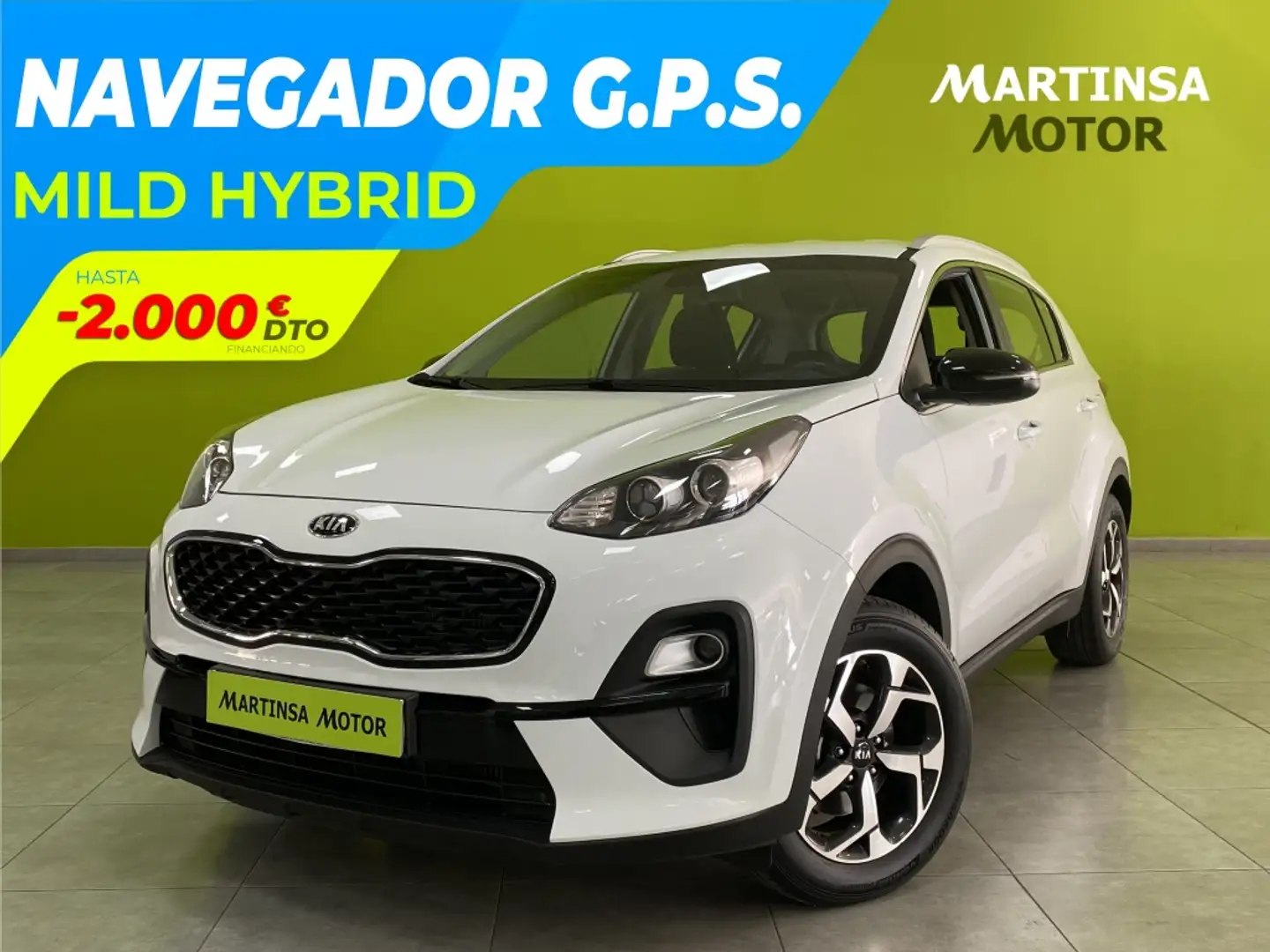 Kia Sportage 1.6 MHEV Business 4x2 136 Weiß - 1