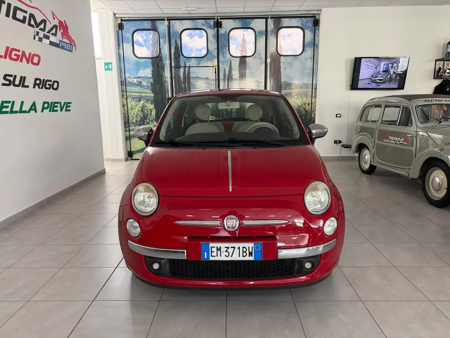 Fiat 500 500 1.2  69cv (METANO) NEO PATENTATI Rosso - 2