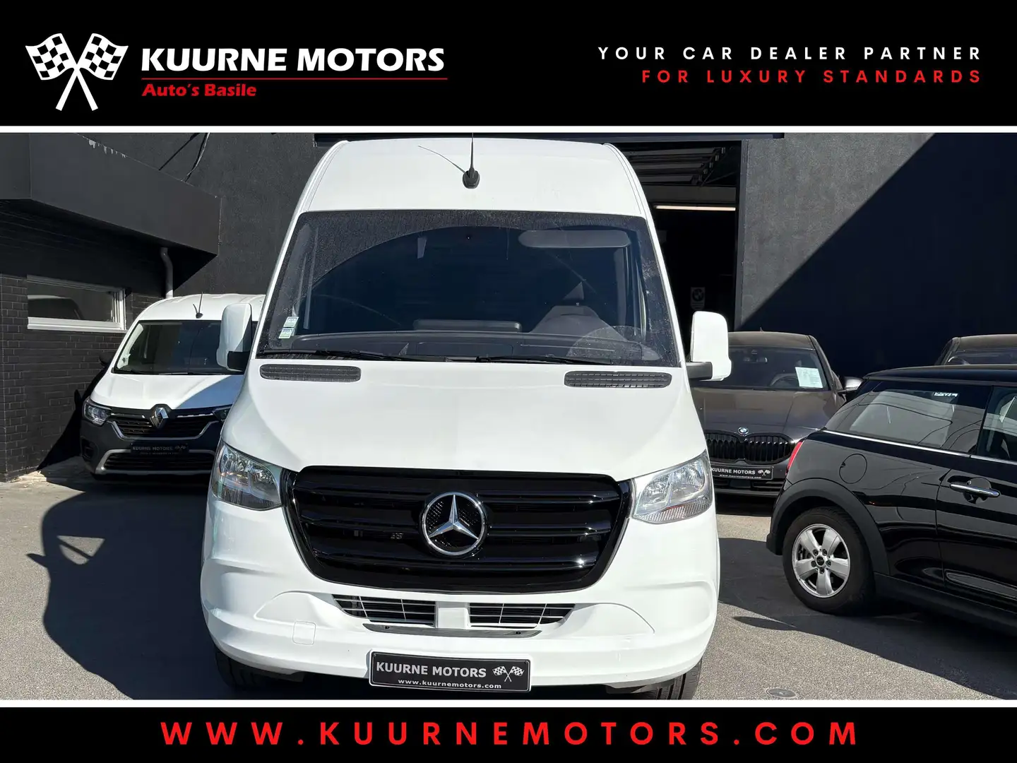 Mercedes-Benz Sprinter 315CDi L3 - H3 / 3 Zit / Uitbekleed * 1 J Garantie Blanc - 2