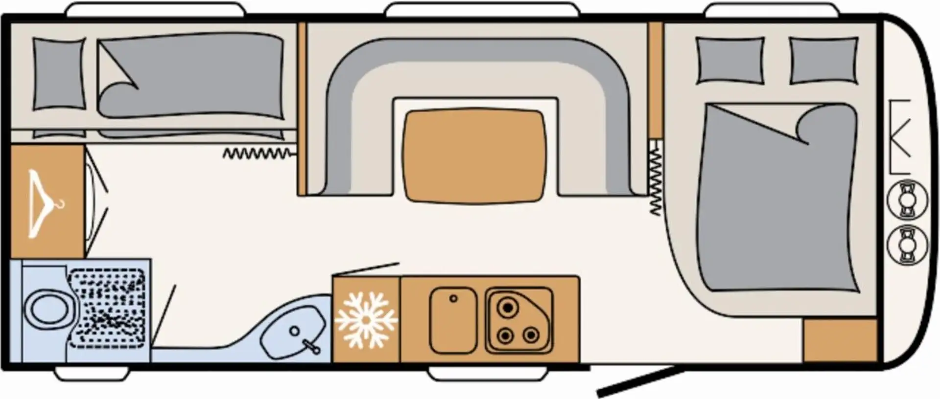 Dethleffs Camper 540 QMK Blanc - 2